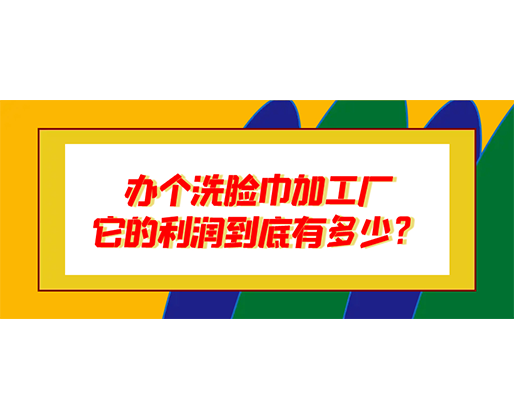辦個(gè)洗臉巾加工廠，它的利潤(rùn)到底有多少？